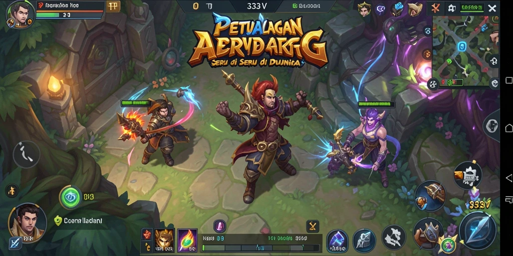 Tampilan gameplay seru dari 333V dalam pertempuran ARPG.