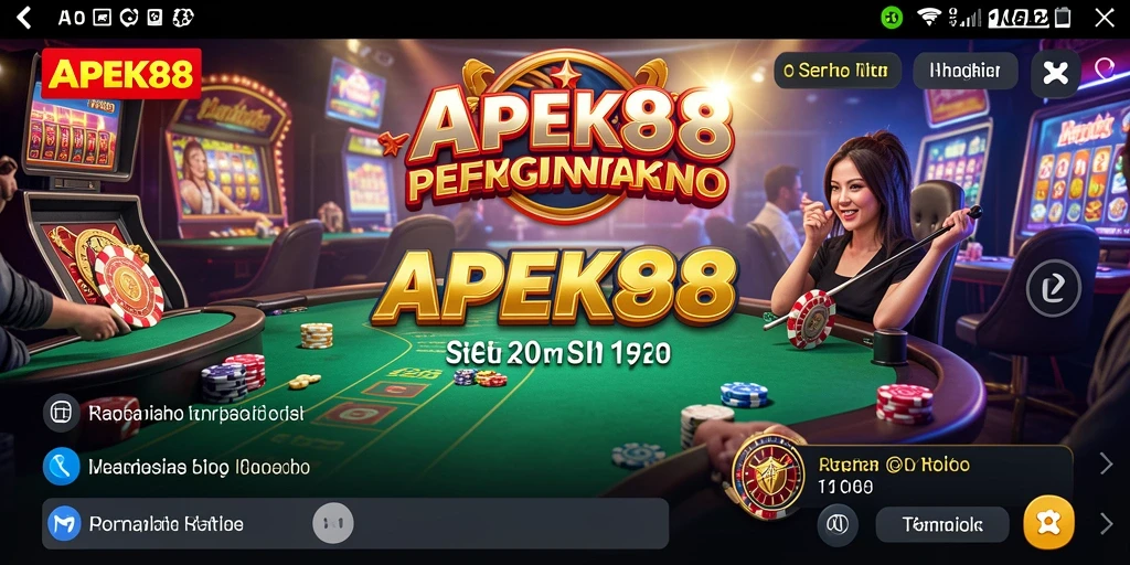 Tampilan gameplay APEK88 dengan berbagai pilihan permainan Kasino.