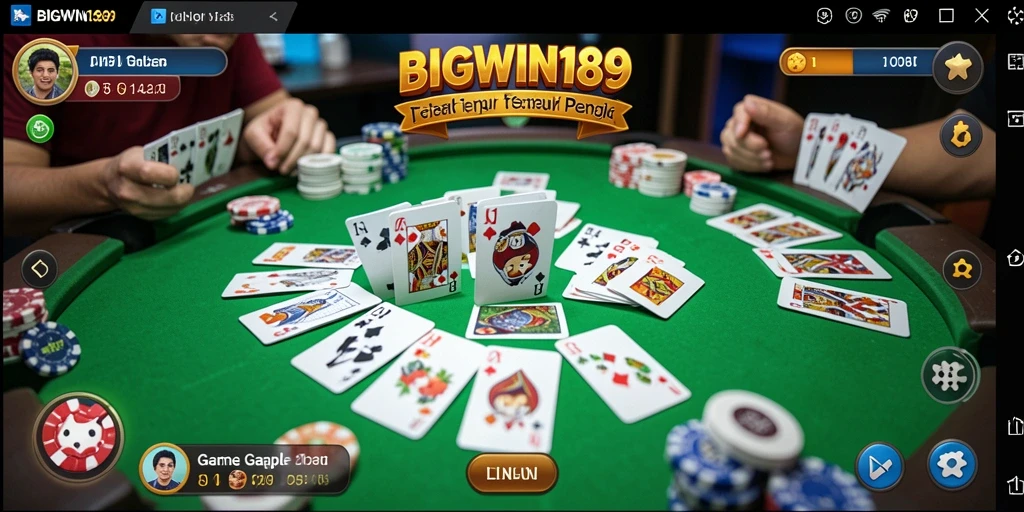 Gameplay seru di BIGWIN189 menampilkan momen menarik dalam permainan Gaple.