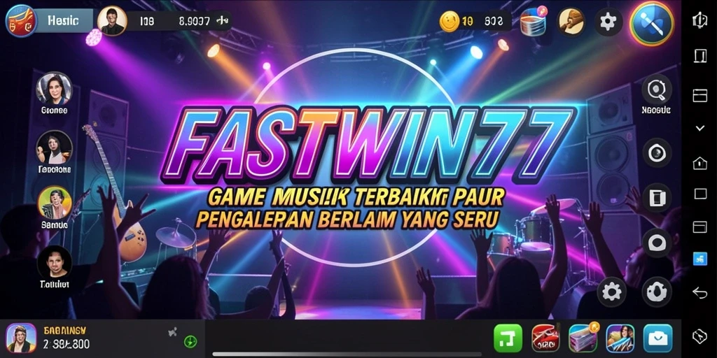 Screenshot FASTWIN77 menampilkan gameplay musik yang mengasyikkan dan interaktif.