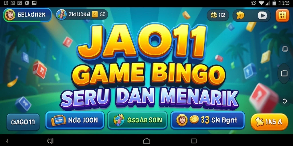 Screenshot utama JAGO11 menampilkan gameplay Bingo yang seru.