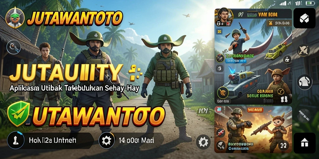 Tampilan antarmuka aplikasi JUTAWANTOTO yang stylish dan mudah dijelajahi.