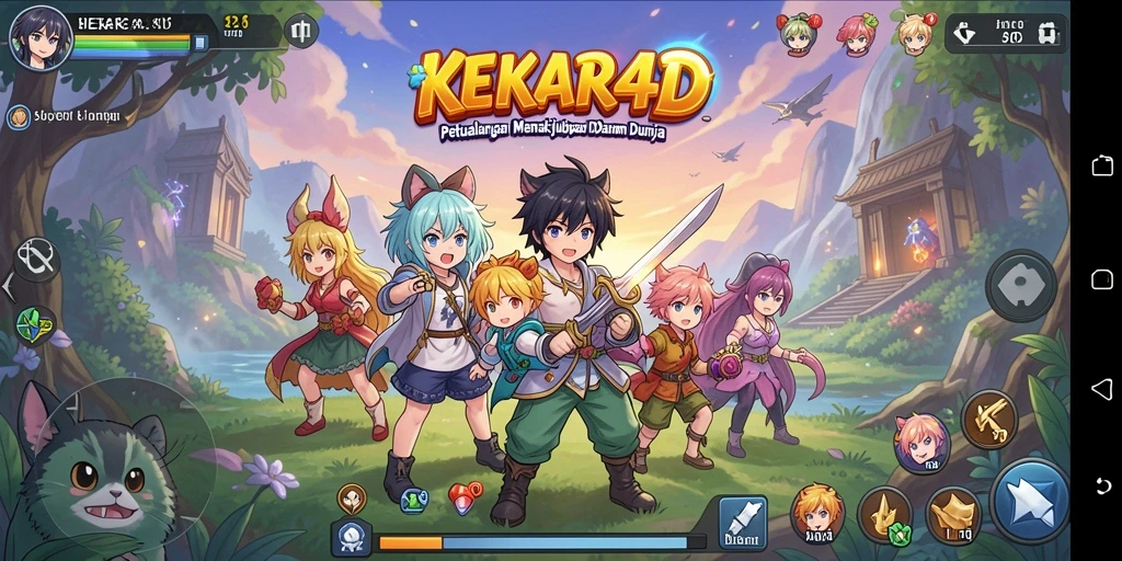 Gameplay seru dan karakter anime menarik dalam KEKAR4D.