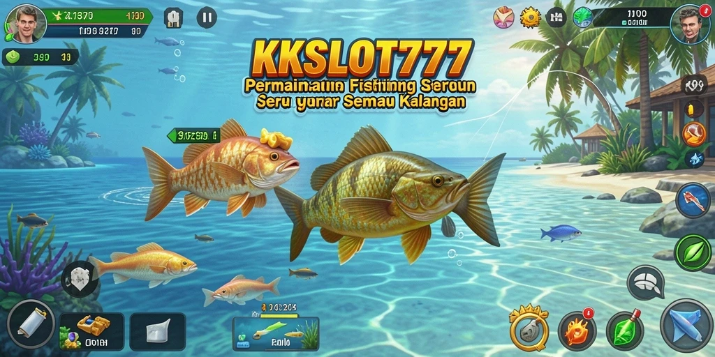 Tangkapan ikan berwarna-warni dalam gameplay KKSLOT777 yang menarik.