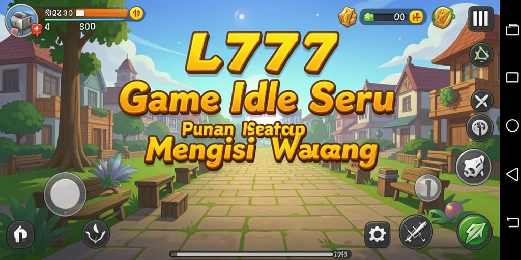 Tangkapan layar permainan L777 menampilkan karakter dan elemen gameplay Idle.