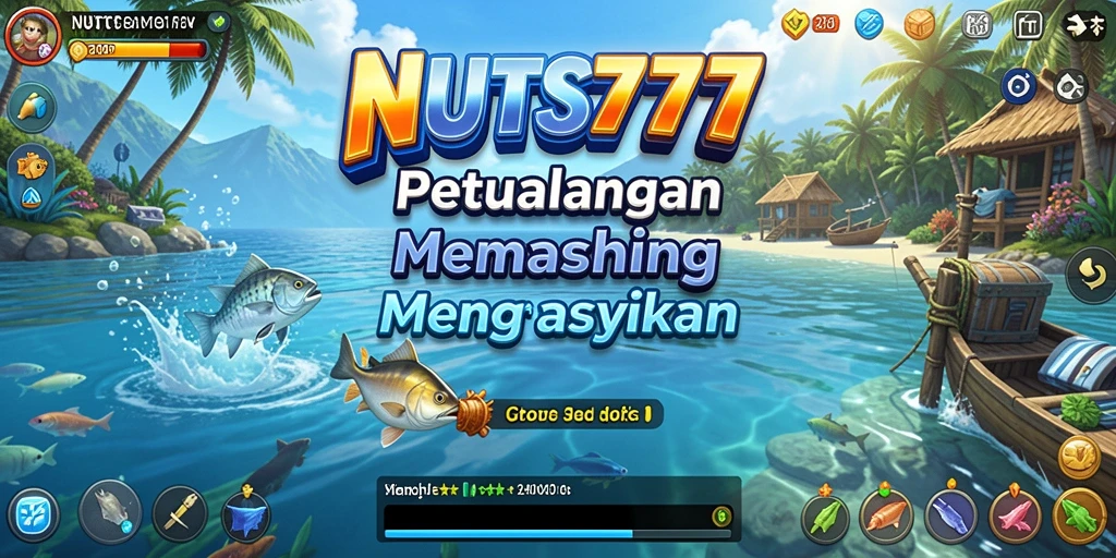 Tangkapan ikan memukau dalam NUTS777 saat melakukan gameplay.