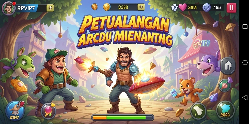 Screenshot RPVIP7 menunjukkan gameplay yang dinamis dan penuh aksi.