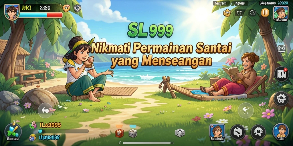 Screenshot gameplay SL999 yang penuh warna dan menyenangkan.