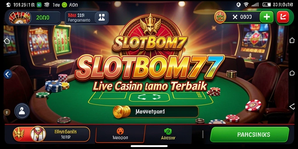 Tampilan gameplay SLOTBOM77 yang memukau dengan dealer langsung.