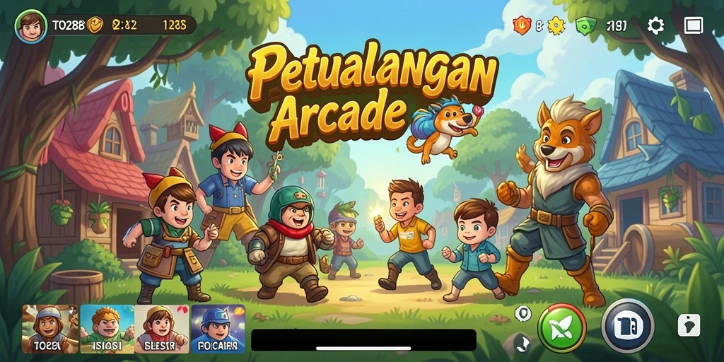 Tampilan gameplay TO288 yang penuh warna dan menarik.