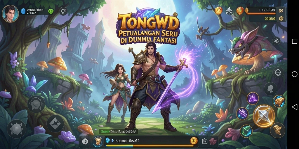 Tampilan gameplay TONGWD yang menakjubkan dalam petualangan.